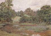 Wilmot Pilsbury,RWS Landscape in Leicestershire (mk46) Germany oil painting artist
